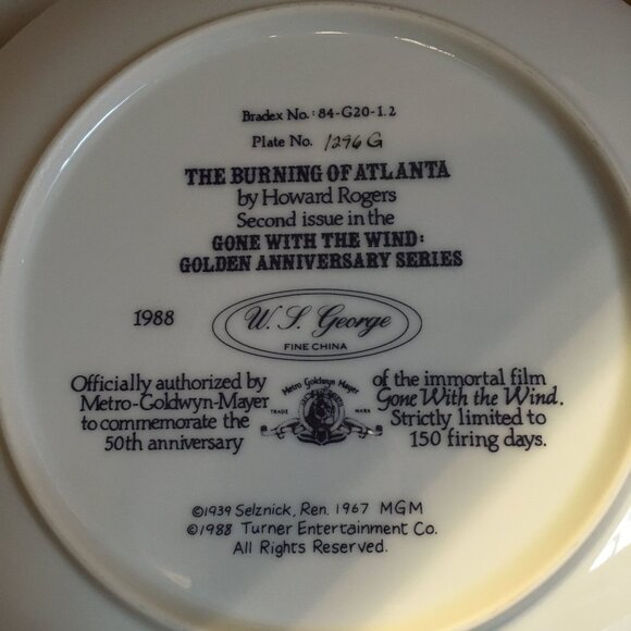 2/40 Gone With the Wind Golden Anniversary 'Burning of Atlanta' Howard Rogers - Picture 5 of 7